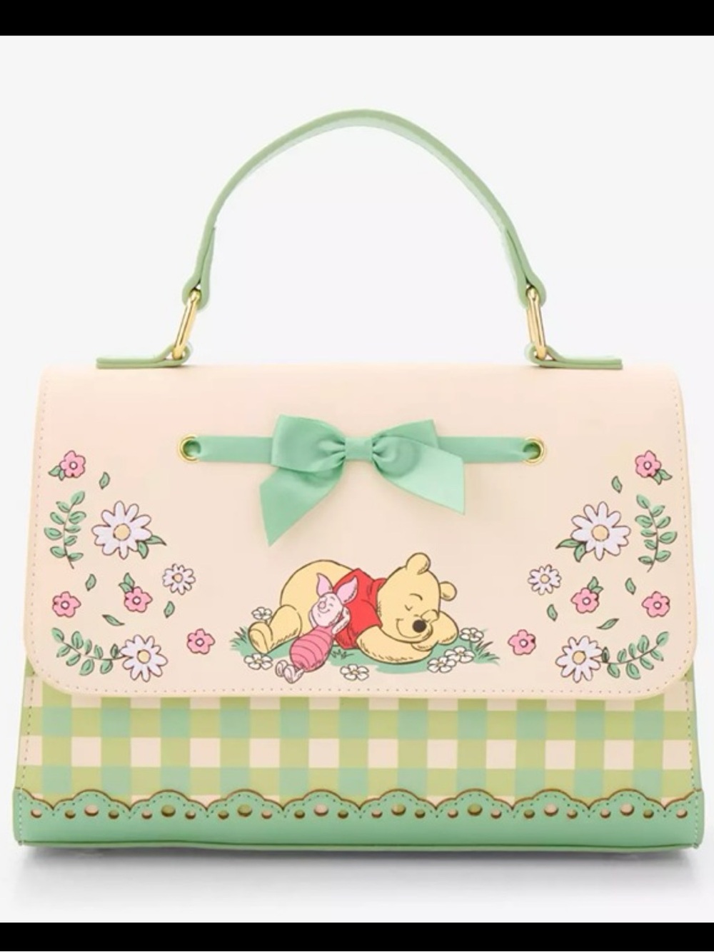 NWT Loungefly Disney Winnie the Pooh Floral Gingham Handbag -  Exclusive